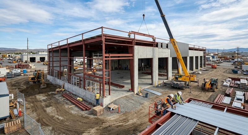Industrial Garage Construction in Conroe, TX