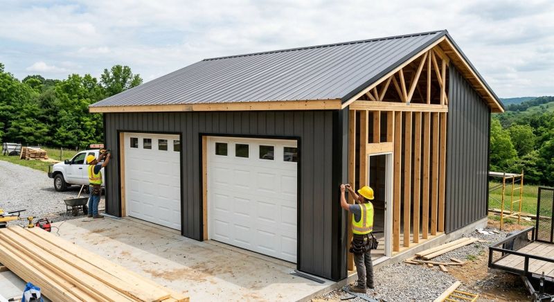 Attached Garage Construction in Cypress, TX