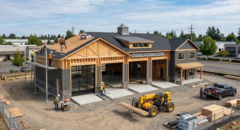 Commercial Garage Construction in Katy, TX
