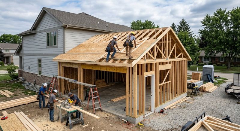 Detached Garage Construction in Conroe, TX