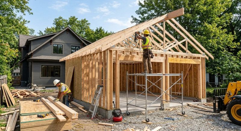 Detached Garage Construction in South Houston, TX