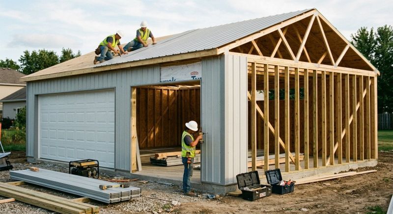 Storage Garage Construction in Katy, TX