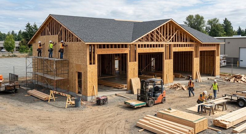 Warehouse Garage Construction in Katy, TX