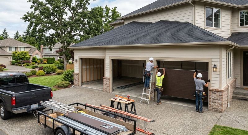 Wood Garage Installation in Conroe, TX