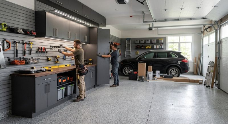 Wood Garage Installation in Katy, TX